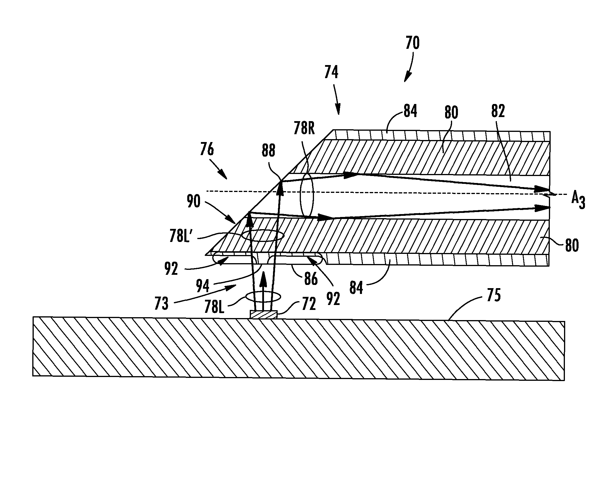 Coated optical fibers and related apparatuses, links, and methods for providing optical attenuation