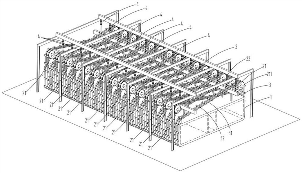 Sinking construction device for bottom on-site construction upper assembly type underground building