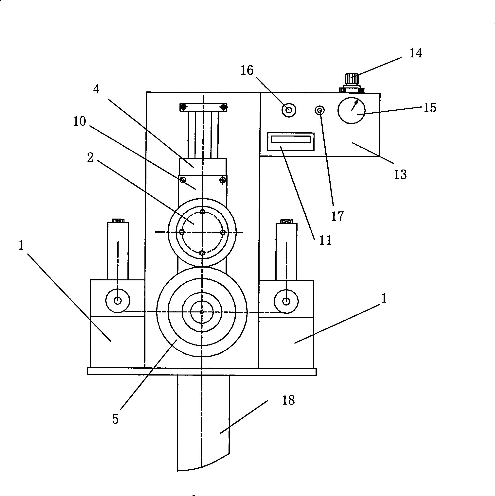 Pneumatic metering device for cable