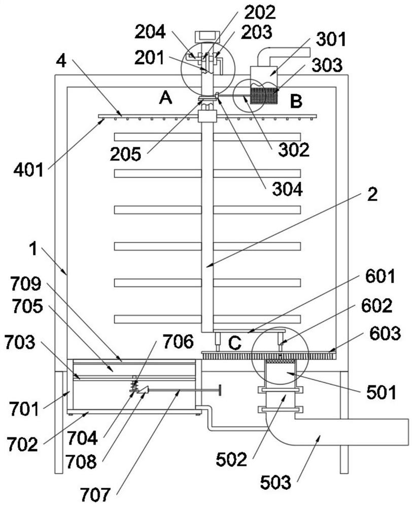 Textile sewage treatment device with filtering mechanism