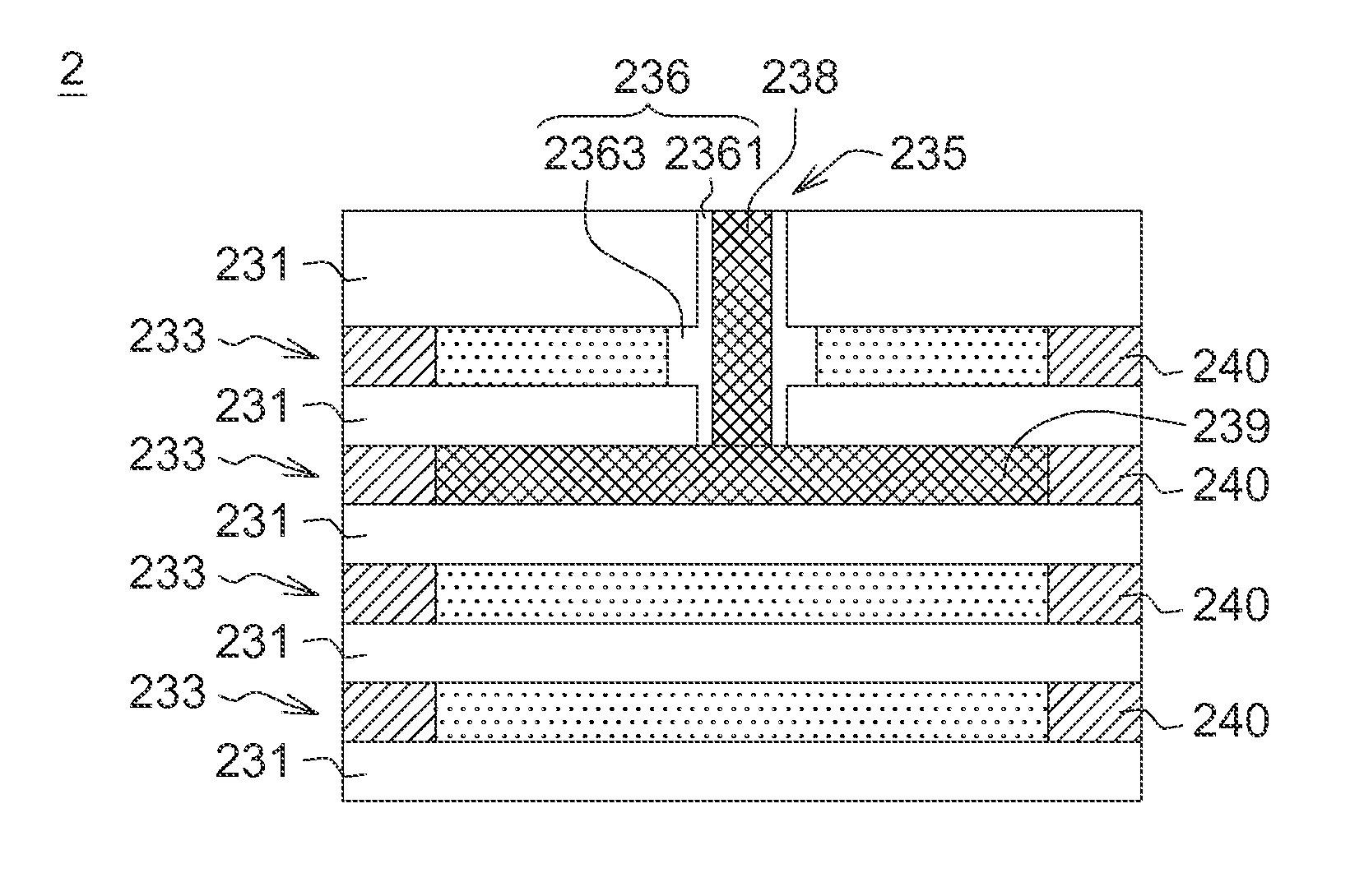 Three dimensional stacked semiconductor structure and method for manufacturing the same