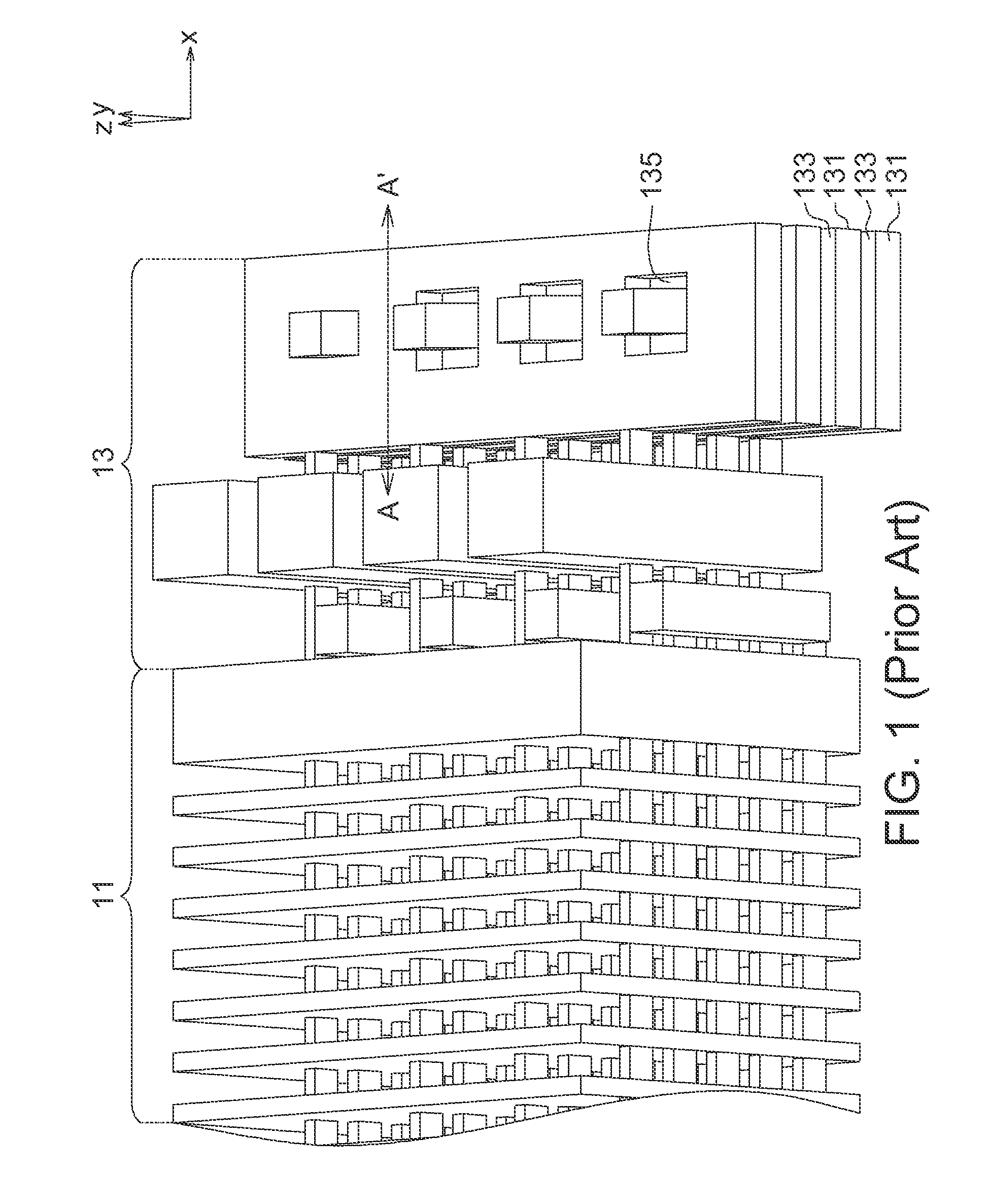 Three dimensional stacked semiconductor structure and method for manufacturing the same