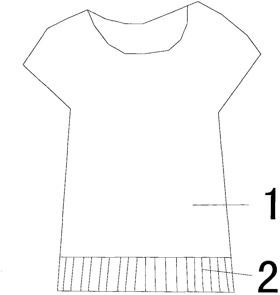 High-strength short-sleeve shirt with rubber band