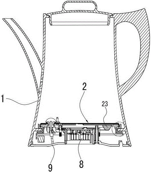 Heating disc positioning structure of kettle and manufacture method thereof