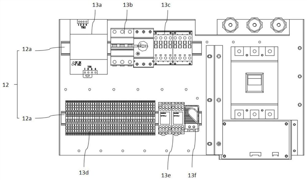 Cabinet for frequency converter and frequency converter