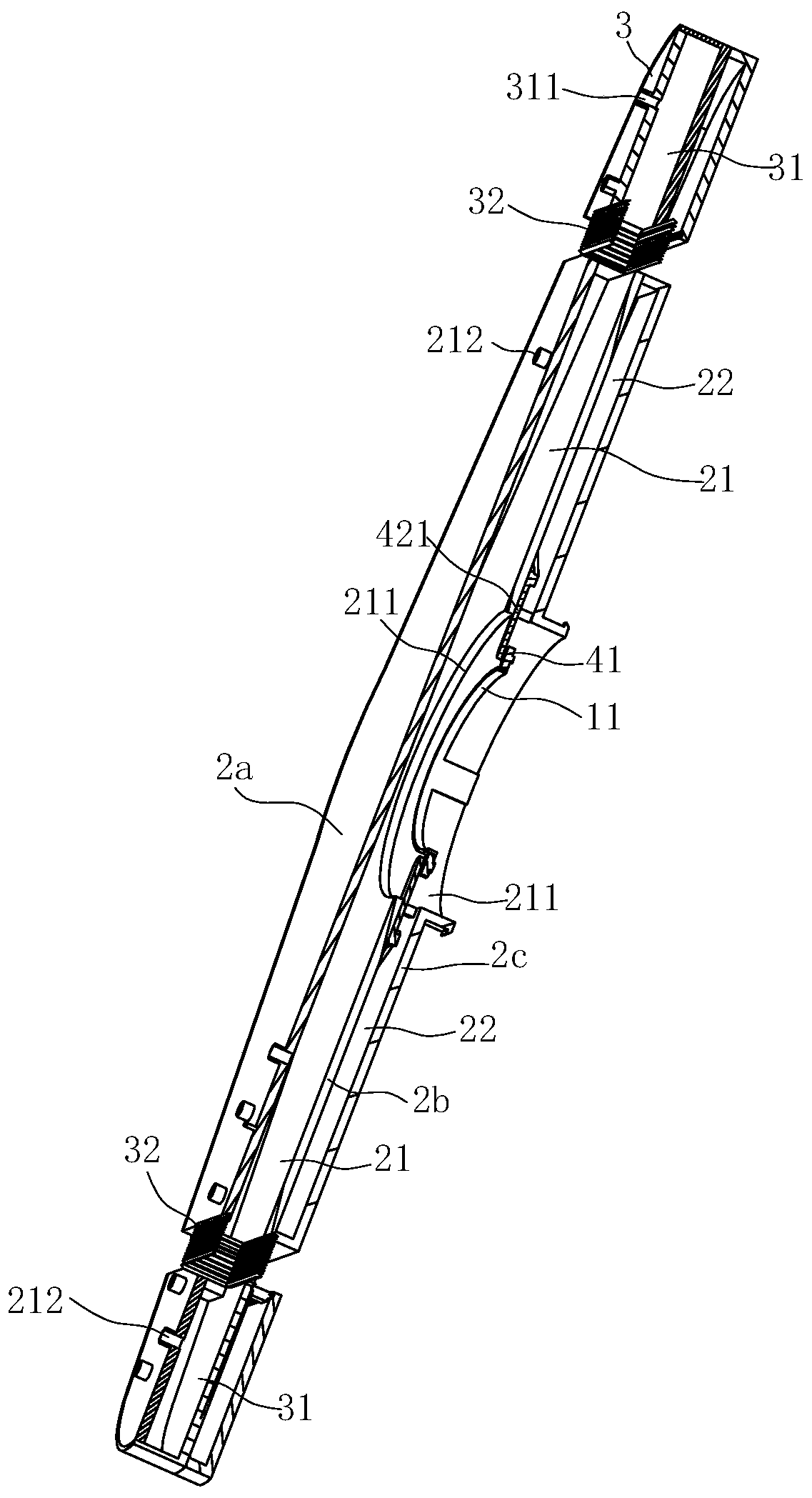 Spraying arm for cleaning machine and cleaning machine