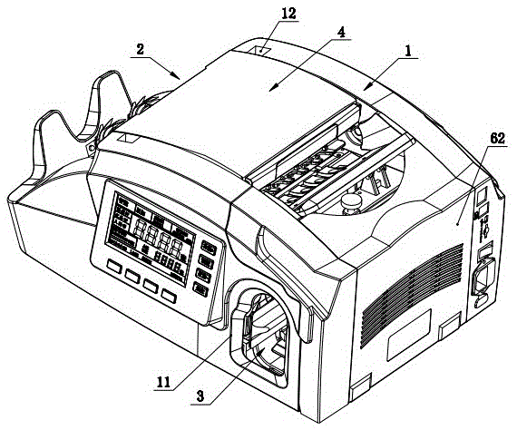 An all-in-one machine for counting, checking and binding banknotes