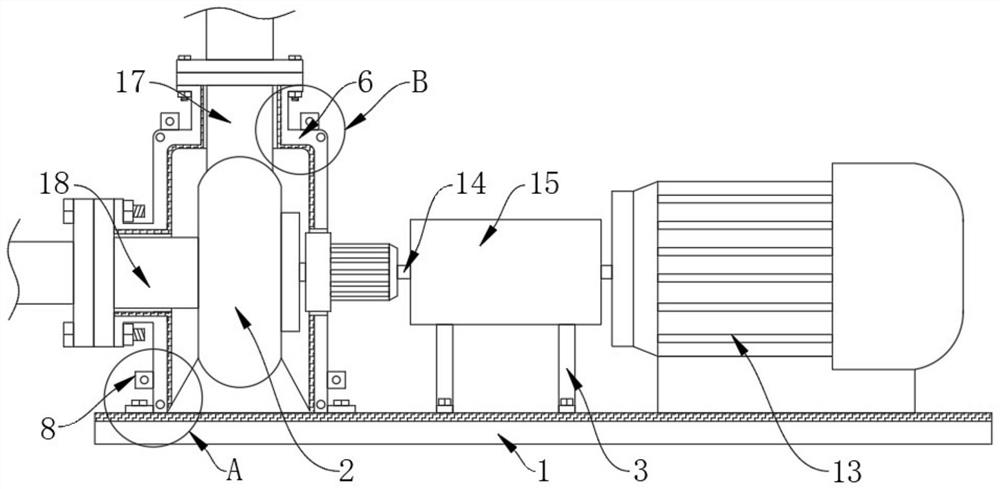 Pump body heat preservation device for petrochemical process pump