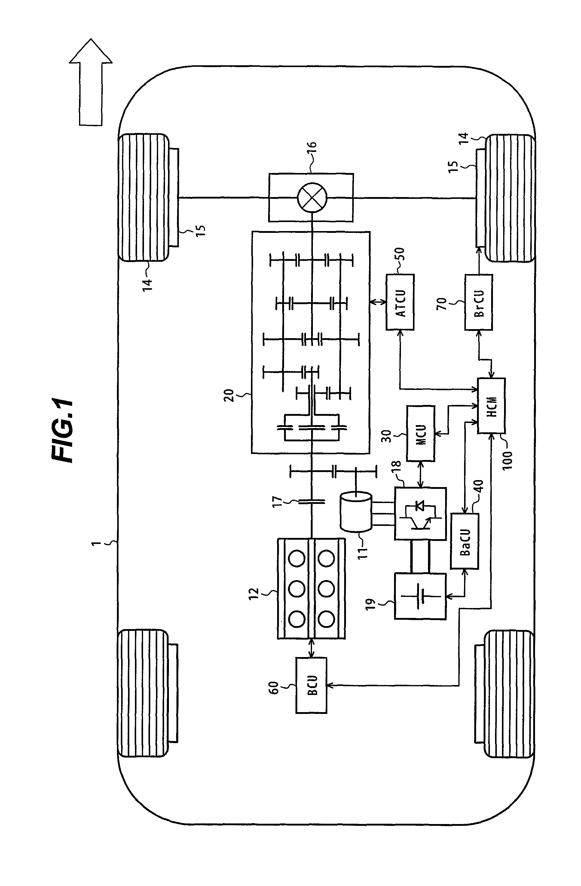 Vehicle control apparatus and vehicle equipped with the control apparatus