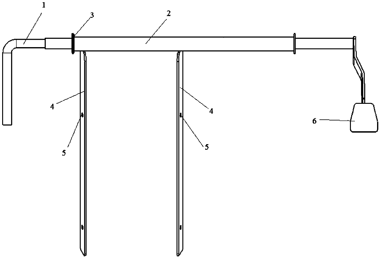 Improved assistant brake structure applicable to Shanghai Volkswagen Santana driving school cars