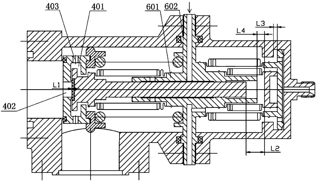 Mixing ratio multi-opening regulating valve of liquid rocket engine