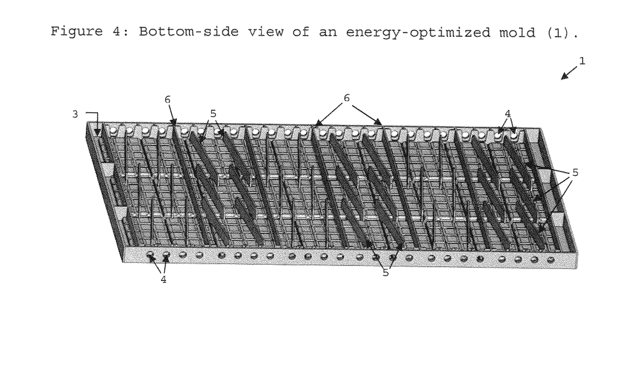 Mold with optimized heat transfer properties