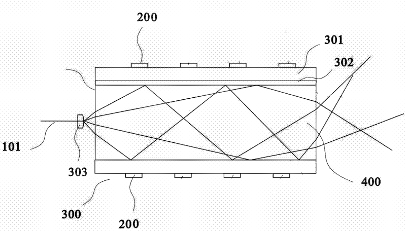 Speckle elimination device based on field emission deformation polymer