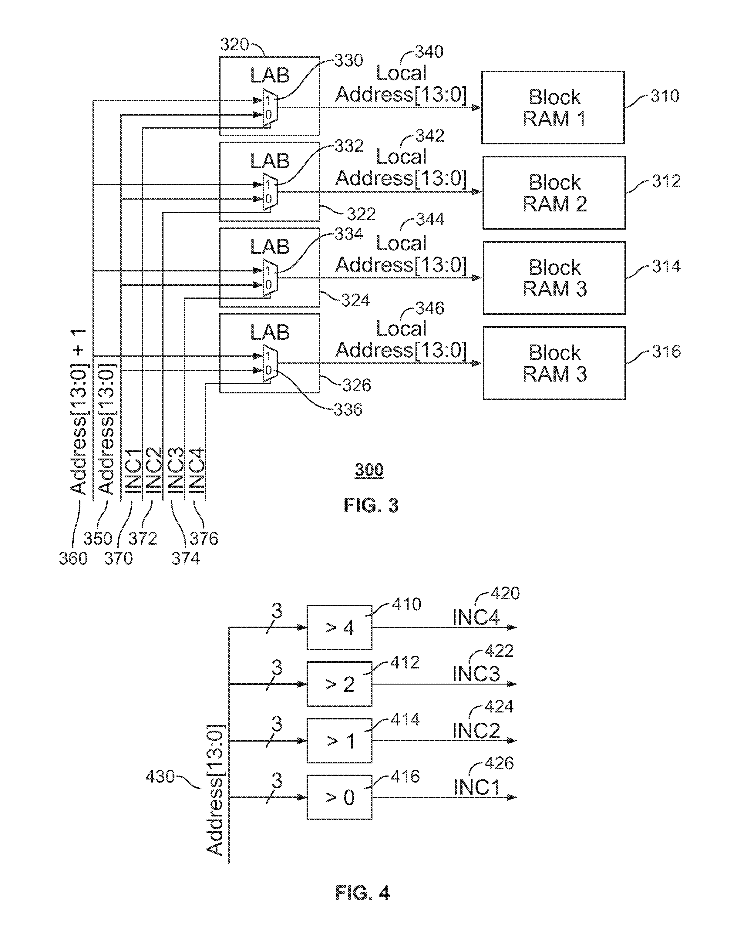 Address arithmetic on block RAMs