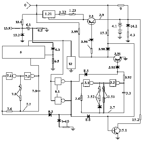 N-type charge-discharge floating charger