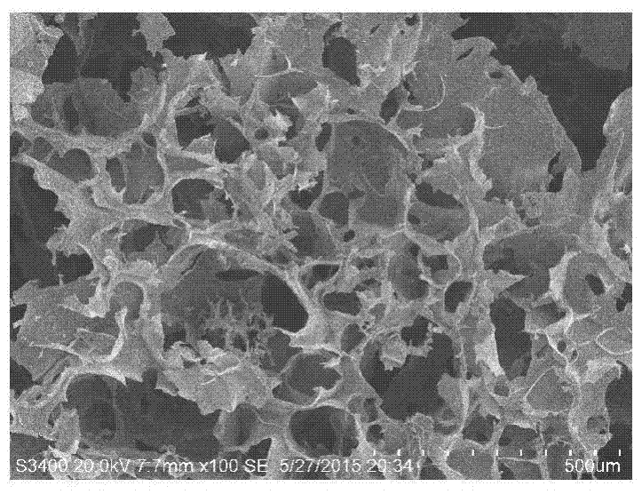 A kind of preparation method of antibacterial fiber sponge material