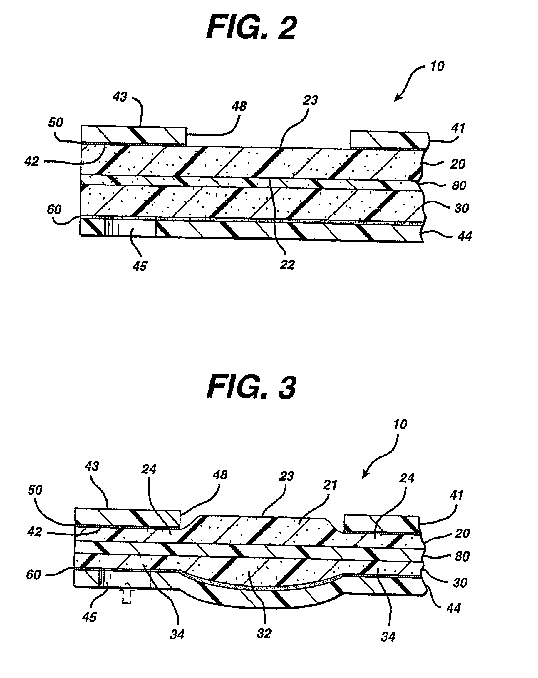 Method of making a test strip for determining analyte concentration over a broad range of sample volumes