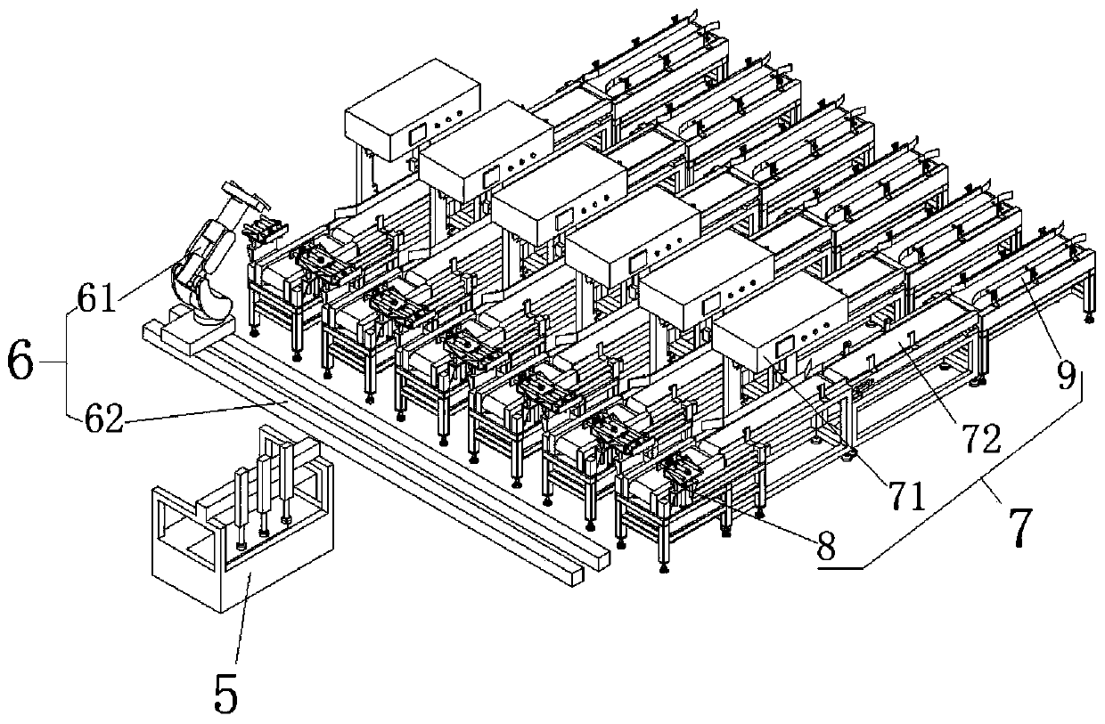 Polycrystalline silicon bar material breaking and bagging machine