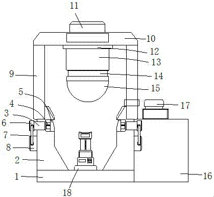 A stamping type pipe bending processing device