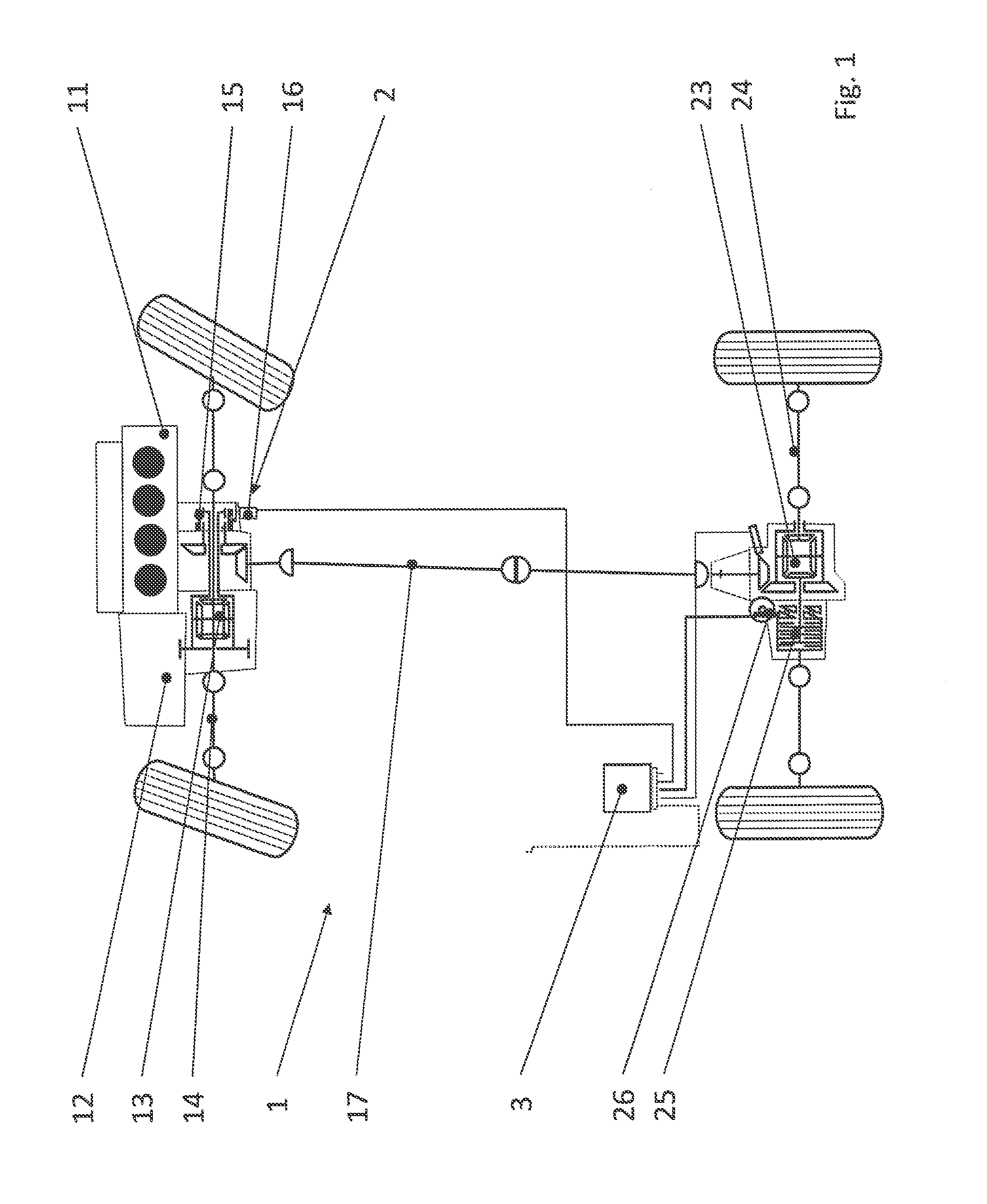 Method for controlling a motor vehicle operated in all-wheel drive at times