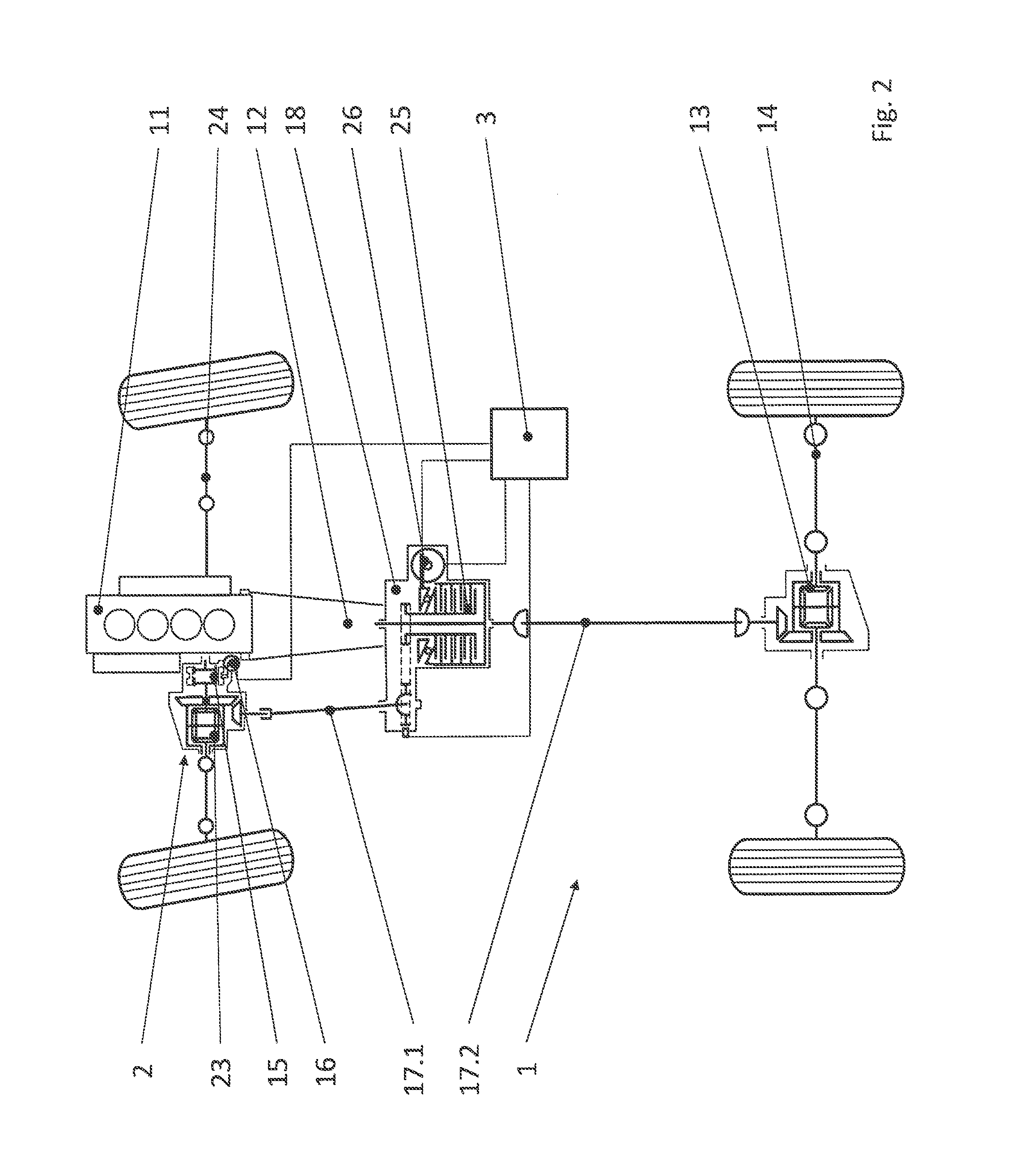 Method for controlling a motor vehicle operated in all-wheel drive at times