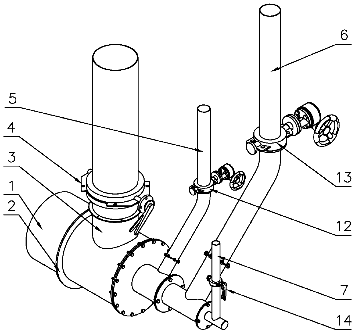 Single-channel gas and natural gas dual-purpose burner for heating furnace and using method thereof