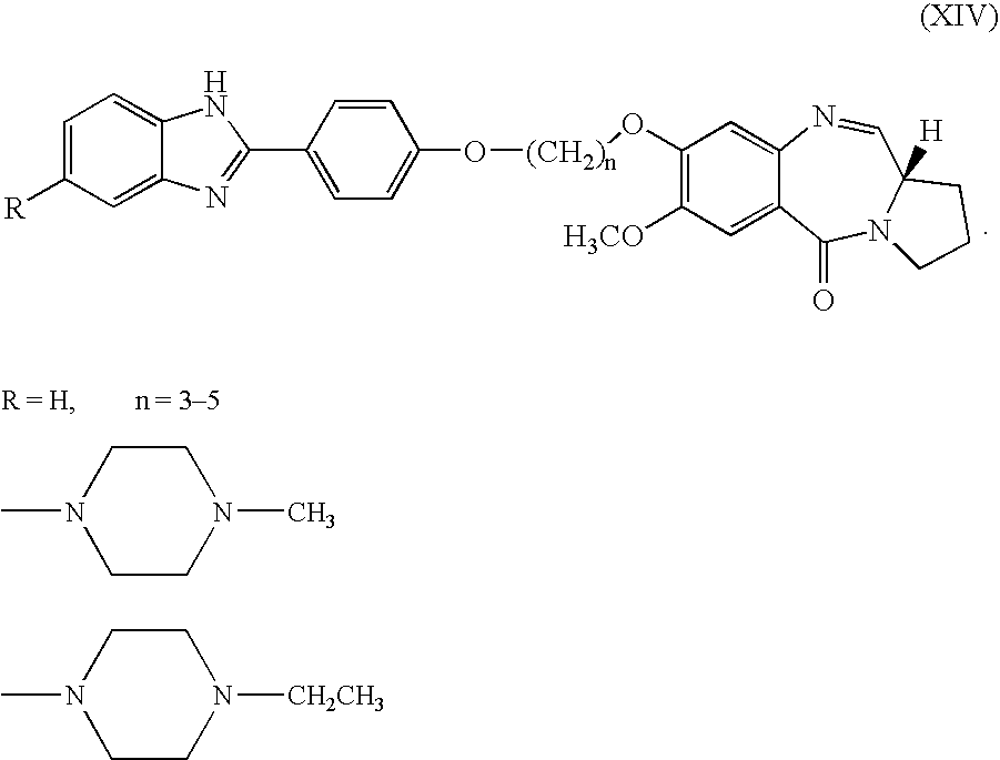 Process for preparing pyrrolo[2, 1-c] [1,4] benzodiazepine hybrids