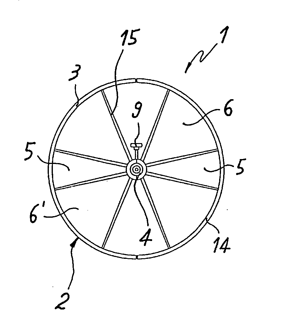 Steering wheel for boat rudder