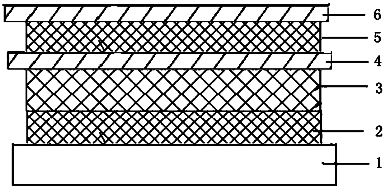 Fluorescent display screen containing up-conversion luminescent material and preparation method and application thereof