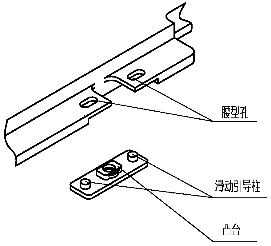 A locking bar floating installation mechanism and installation method