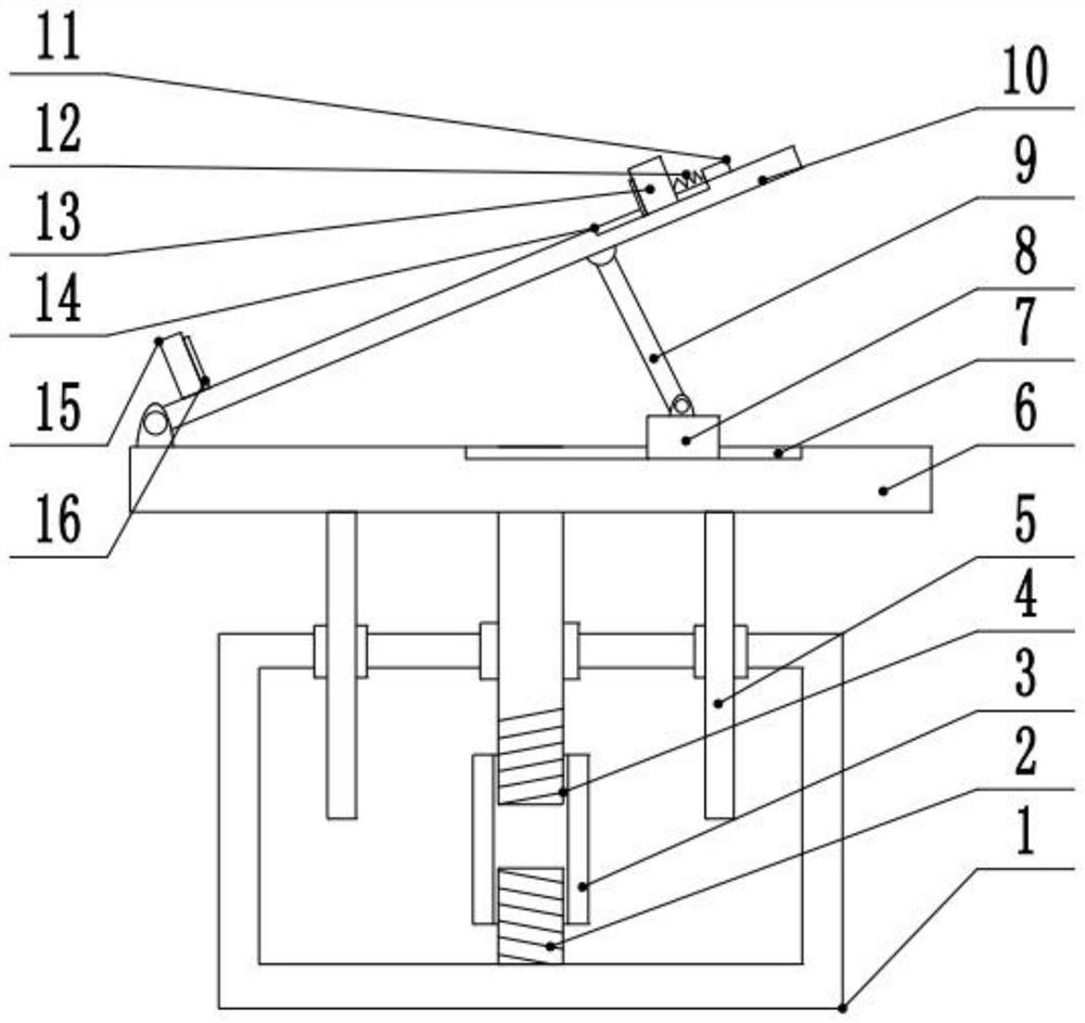 A device for placing communication equipment convenient for angle adjustment