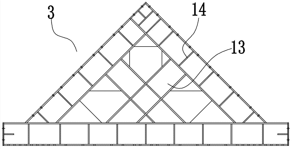 Detachable prestress supporting frame system