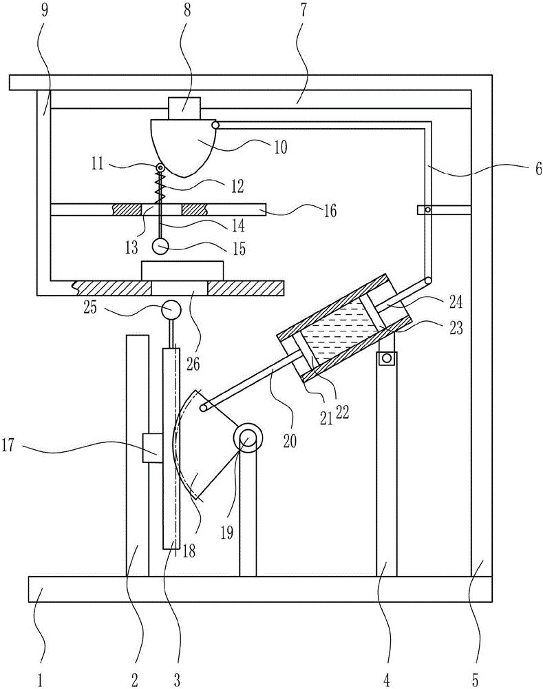 Visual hardness detection device for hardware plate