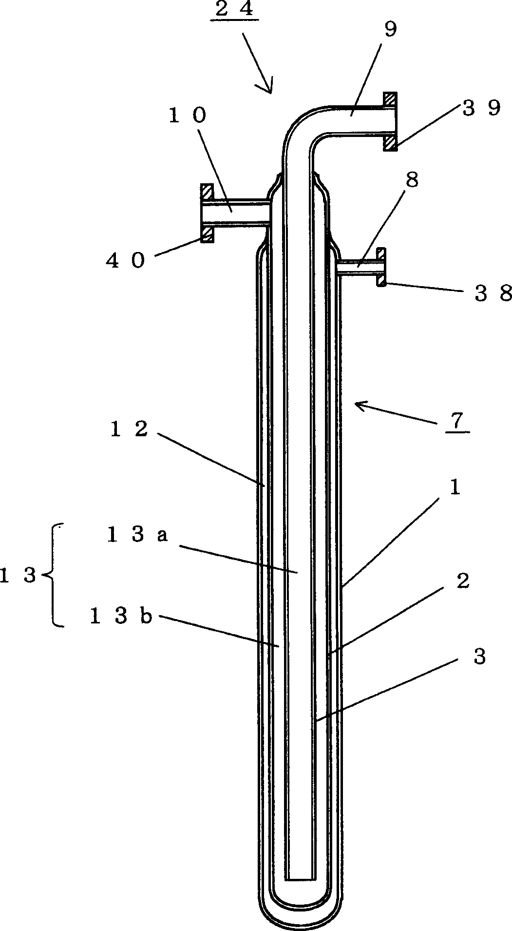 Cooling device and thin strap continuous casting apparatus and cooling method for casting thin strap
