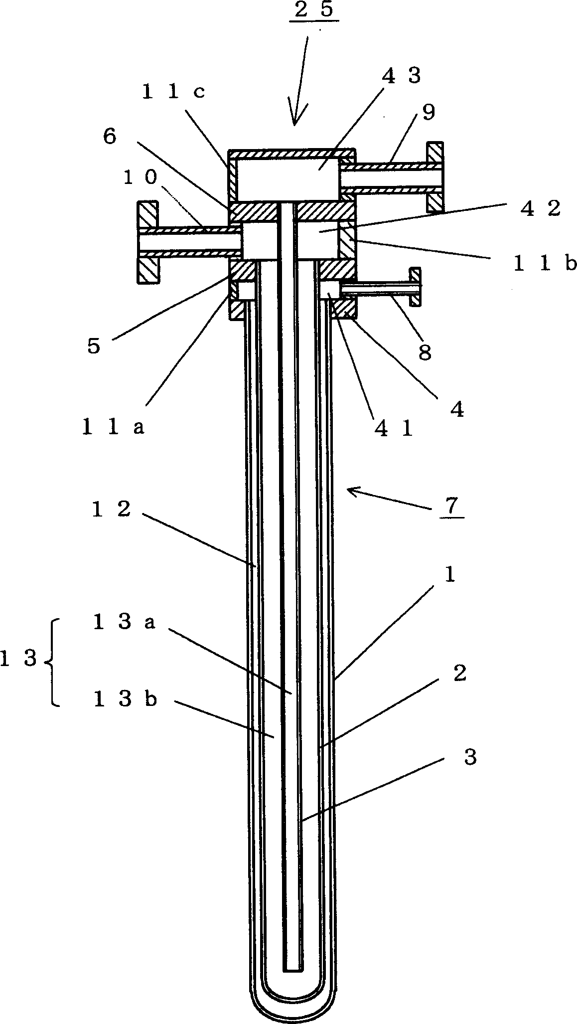 Cooling device and thin strap continuous casting apparatus and cooling method for casting thin strap