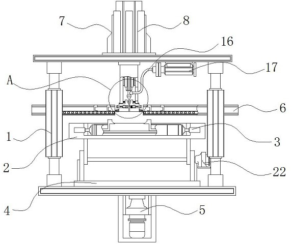 Clamping device with angle adjusting structure for assembling automobile key contact pieces