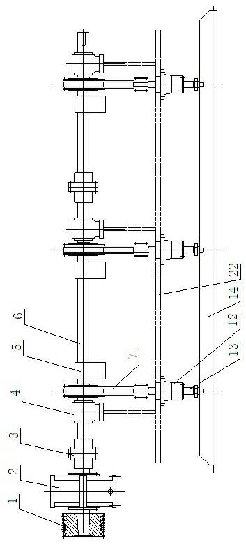 Main driving mechanism of intermediate-speed needling machine