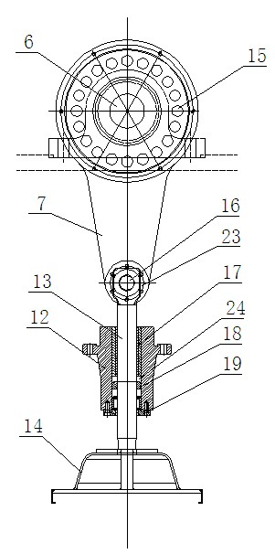 Main driving mechanism of intermediate-speed needling machine