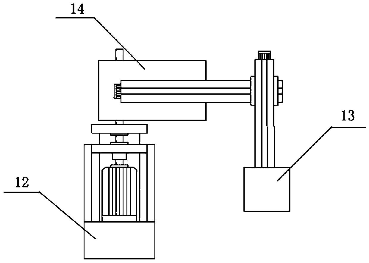 Liquid metal grinding disc self-repairing device with automatic grabbing function