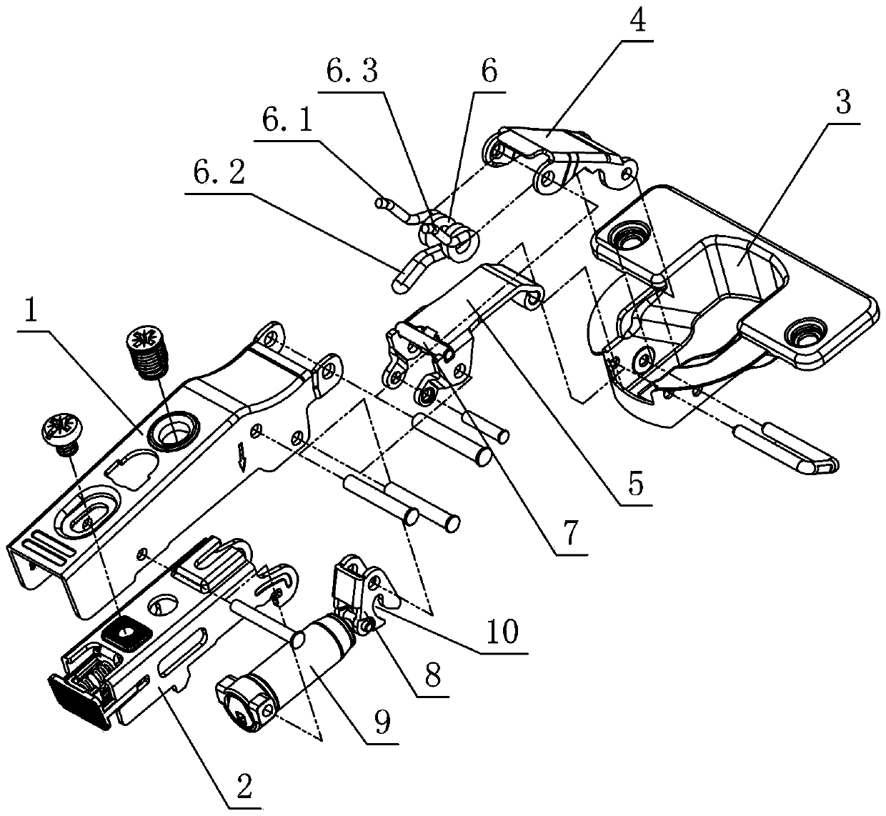 Concealed hinges for furniture