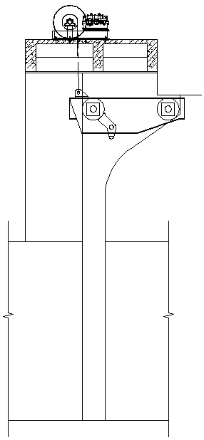 Steel gate with locking device