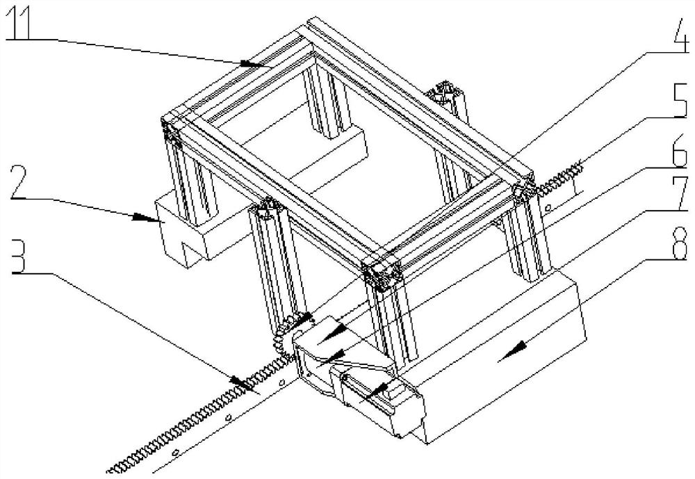 Measuring device and method for traveling accuracy of rolling linear guide rail pair