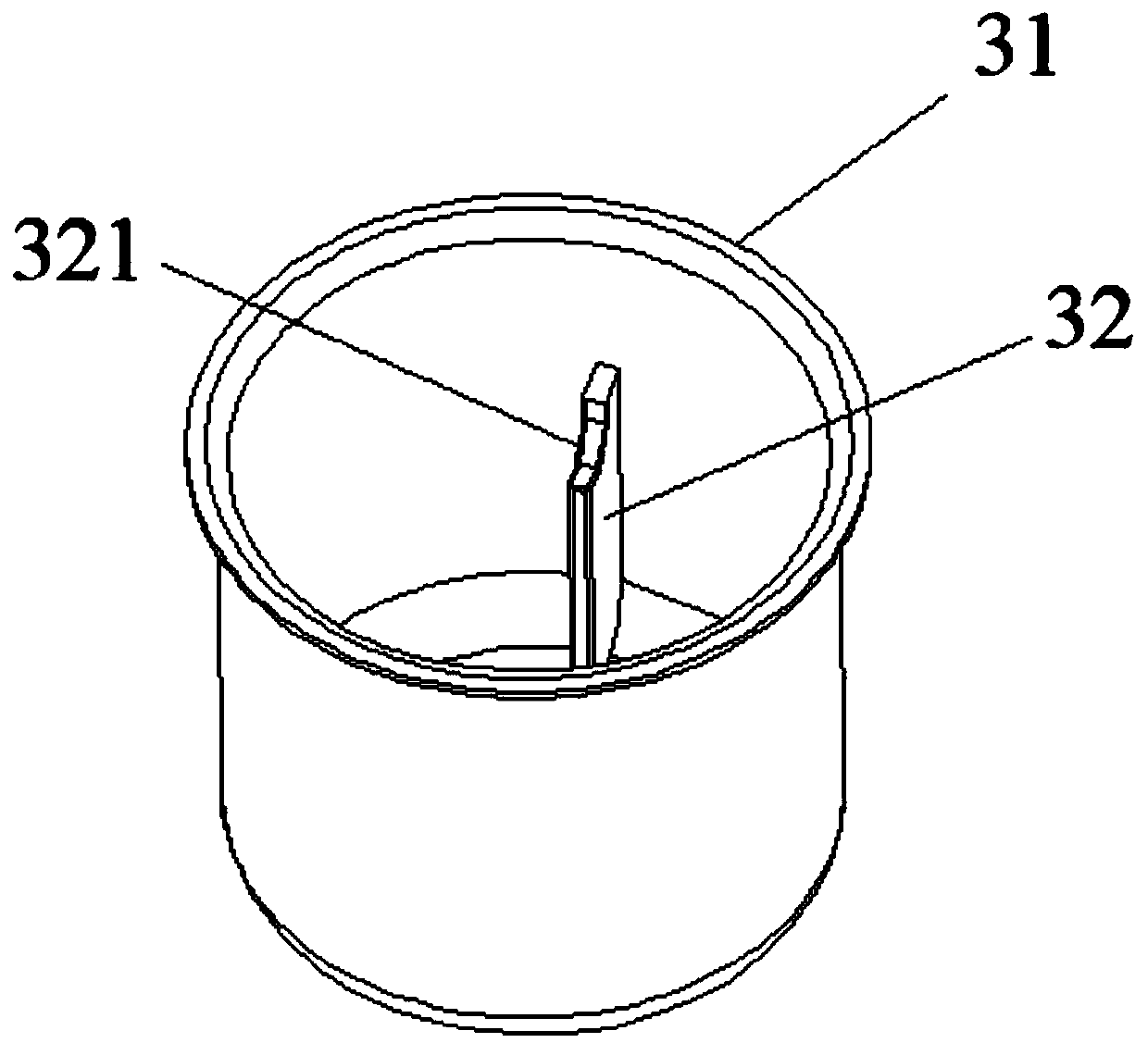 Cooker container structure and pressure cooker