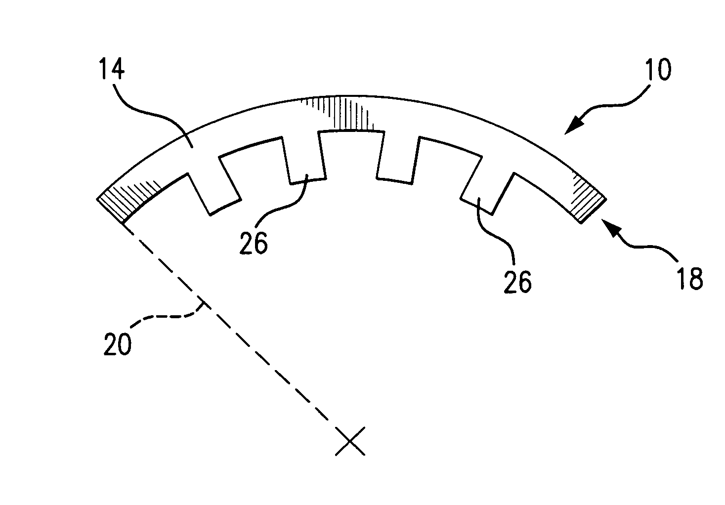 Apparatus and method for imprinting a curved pathway in concrete