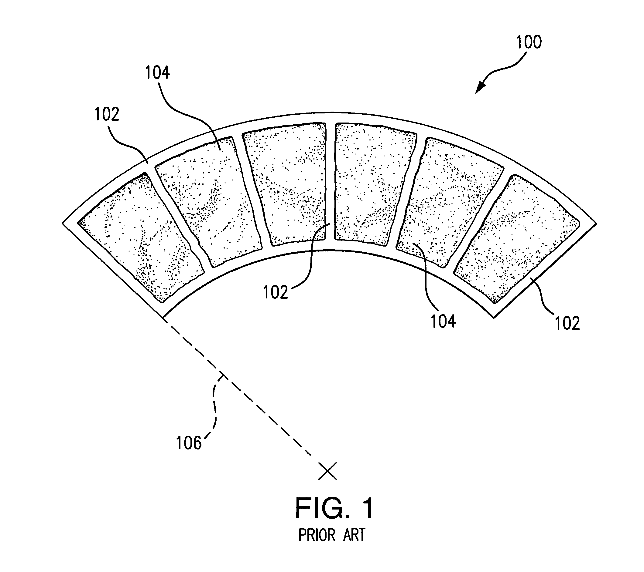 Apparatus and method for imprinting a curved pathway in concrete