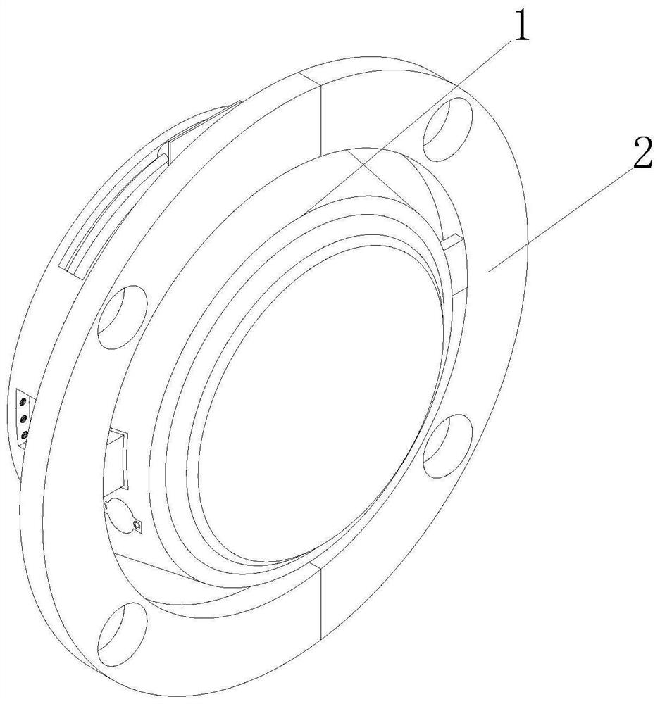 Simple splicing connecting flange applied to petrochemical installation engineering