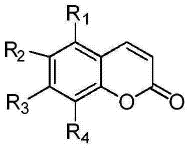 Application and preparation method of benzo alpha-pyrone compounds