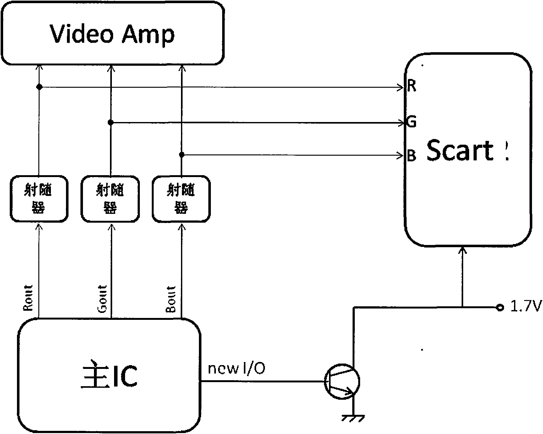Television with two video output formats