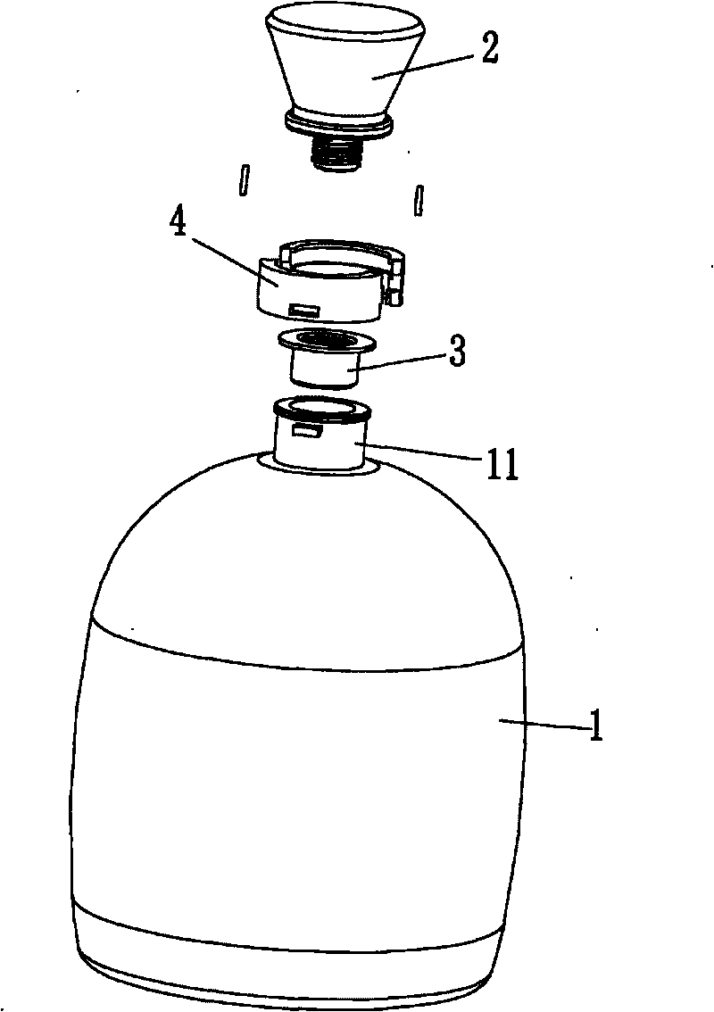 Anti-counterfeiting structure for bottle