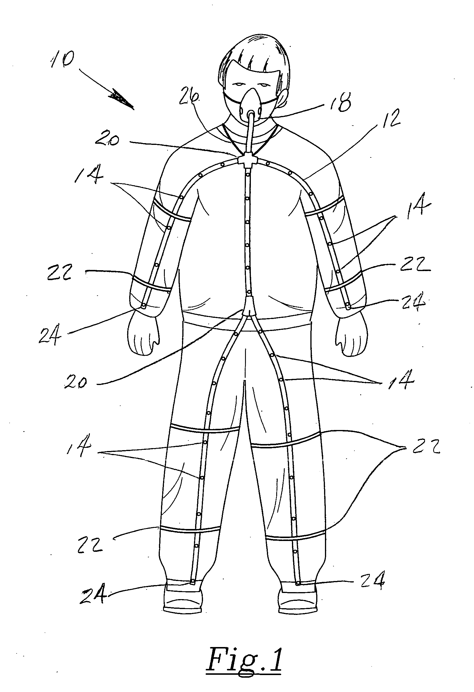 Recirculated self-heating air delivery system to warm the body